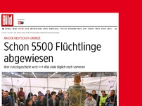 Bild zum Artikel: An der deutschen Grenze - Schon 5500 Flüchtlinge abgewiesen
