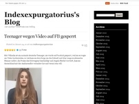 Bild zum Artikel: Teenager wegen Video auf FB gesperrt