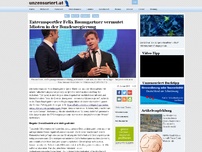 Bild zum Artikel: Extremsportler Felix Baumgartner vermutet Idioten in der Bundesregierung