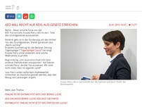 Bild zum Artikel: AfD will Recht auf Asyl aus Gesetz streichen