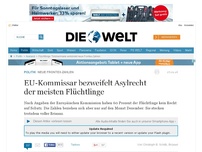 Bild zum Artikel: Neue Frontex-Zahlen: EU-Kommissar bezweifelt Asylrecht der meisten Flüchtlinge