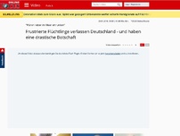 Bild zum Artikel: 'Wären lieber im Meer ertrunken' - Frustrierte Flüchtlinge verlassen Deutschland - und haben eine drastische Botschaft