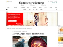 Bild zum Artikel: An roten Ampeln halten - das ist Quatsch!