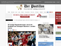 Bild zum Artikel: 10 winzige Regeländerungen, durch die Handball zum Volkssport Nummer 1 werden könnte