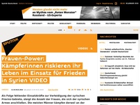 Bild zum Artikel: Frauen-Power: Kämpferinnen riskieren ihr Leben im Einsatz für Frieden in Syrien VIDEO