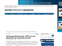 Bild zum Artikel: Umfrage Österreich: FPÖ ist mit Abstand die stärkste Partei