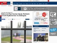 Bild zum Artikel: 'Sie nutzen unser System aus' - Weil er ein Paar Socken klaute: Richterin schickt Asyl-Betrüger ins Gefängnis