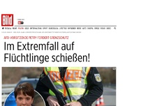 Bild zum Artikel: AfD-Vorsitzende Petry fordert - Im Extremfall auf Flüchtlinge schießen!