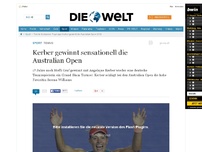 Bild zum Artikel: Tennis-Sensation : Angelique Kerber gewinnt die Australian Open