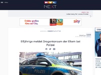 Bild zum Artikel: Elfjährige meldet Drogenkonsum der Eltern bei Polizei