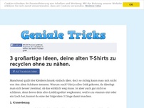 Bild zum Artikel: 3 großartige Ideen, deine alten T-Shirts zu recyclen ohne zu nähen.