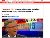 Bild zum Artikel: Diese erschütternde Mail eines Polizisten erreichte Wolfgang Bosbach