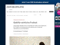 Bild zum Artikel: Bedingungsloses Grundeinkommen: Geld für wirkliche Freiheit