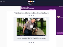 Bild zum Artikel: Polizist sammelt Geld, um Diensthund zu kaufen