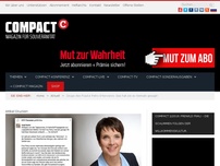 Bild zum Artikel: Zeuge des Frauke Petry-Interviews: Das hat sie so niemals gesagt!