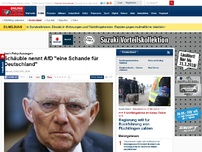 Bild zum Artikel: Nach Petry-Aussagen - Schäuble nennt AfD 'eine Schande für Deutschland'