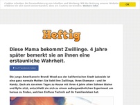 Bild zum Artikel: Diese Mama bekommt Zwillinge. 4 Jahre später bemerkt sie an ihnen eine erstaunliche Wahrheit.