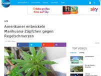 Bild zum Artikel: Amerikaner entwickeln Marihuana-Zäpfchen gegen Regelschmerzen