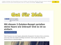 Bild zum Artikel: Mit diesem 2-Zutaten-Rezept sprießen deine Haare wie Unkraut! Und es ist so einfach.