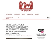 Bild zum Artikel: Vergewaltiger-Treffen abgesagt – In Toronto haben sich Boxerinnen angekündigt