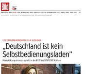 Bild zum Artikel: Julia Klöckner (CDU) - „Deutschland ist kein Selbstbedienungsladen“