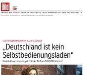 Bild zum Artikel: Julia Klöckner (CDU) - „Deutschland ist kein Selbstbedienungsladen“