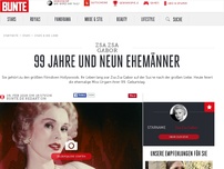 Bild zum Artikel: 99 Jahre und neun Ehemänner