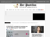 Bild zum Artikel: LG Electronics verbietet Verwendung von 'LG' als Abkürzung für 'Liebe Grüße'