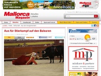 Bild zum Artikel: Aus für Stierkampf auf den Balearen