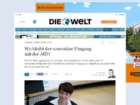 Bild zum Artikel: Debattenkultur: Wo bleibt der souveräne Umgang mit der AfD?