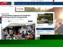 Bild zum Artikel: Stadt will reagieren - „Unzumutbare hygienische Zustände“: Flüchtlinge treten in Hungerstreik