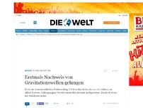 Bild zum Artikel: Physik-Sensation: Erstmals Nachweis von Gravitationswellen gelungen