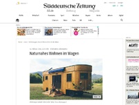 Bild zum Artikel: Naturnahes Wohnen im Wagen