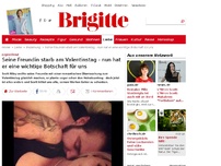 Bild zum Artikel: Seine Freundin starb am Valentinstag - nun hat er eine wichtige Botschaft an uns alle!