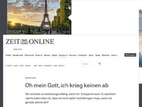 Bild zum Artikel: Beziehungen: Oh mein Gott, ich krieg' keinen ab