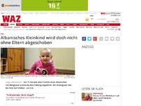 Bild zum Artikel: Zweijährige aus Medebach soll allein nach Albanien ausreisen