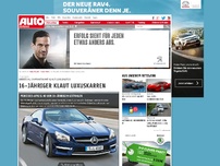 Bild zum Artikel: 16-Jähriger klaut Luxuskarren