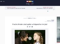 Bild zum Artikel: Freche Kinder sind später erfolgreicher im Job!