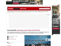 Bild zum Artikel: Syrien-Konflikt: Nato warnt Türkei - kein bedingungsloser Schutz gegen Russland