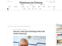 Bild zum Artikel: Polizei gibt Flüchtlingen Mitschuld an Mob-Stimmung