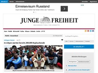 Bild zum Artikel: In Libyen warten bereits 200.000 Asylsuchende