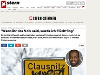 Bild zum Artikel: H. Sarpei: 'Schwarzer Humor und ...': 'Wenn ihr das Volk seid, werde ich Flüchtling'