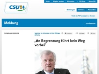 Bild zum Artikel: Horst Seehofer