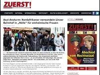 Bild zum Artikel: Asyl-Ansturm: Nordafrikaner verwandeln Linzer Bahnhof in „Hölle“ für einheimische Frauen