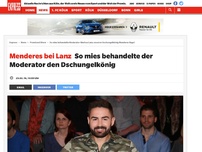 Bild zum Artikel: So mies behandelte der Moderator den Dschungelkönig