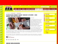 Bild zum Artikel: Flüchtling findet teure 'Gibson'-Gitarre - und bringt sie zur Polizei