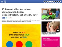 Bild zum Artikel: 95 Prozent aller Menschen versagen bei diesem Gedächtnistest. Schaffst Du ihn?