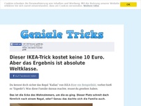 Bild zum Artikel: Dieser IKEA-Trick kostet keine 10 Euro. Aber das Ergebnis ist absolute Weltklasse.