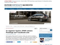 Bild zum Artikel: In eigener Sache: DWN setzen Postings auf Facebook aus