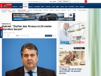 Bild zum Artikel: Rentenformel - Gabriel: 'Dürfen das Niveau nicht weiter absinken lassen'